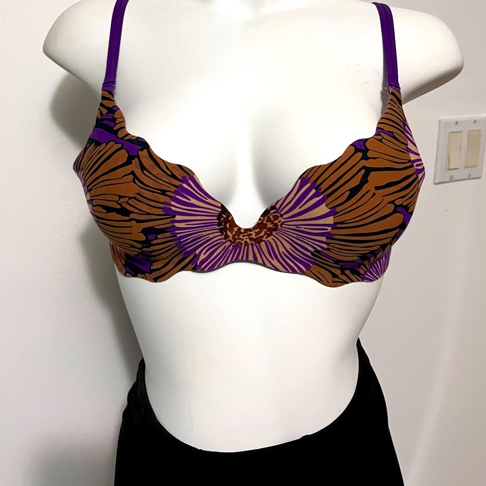 Victoria's Secret Purple Brown Bra Push up Size 34B